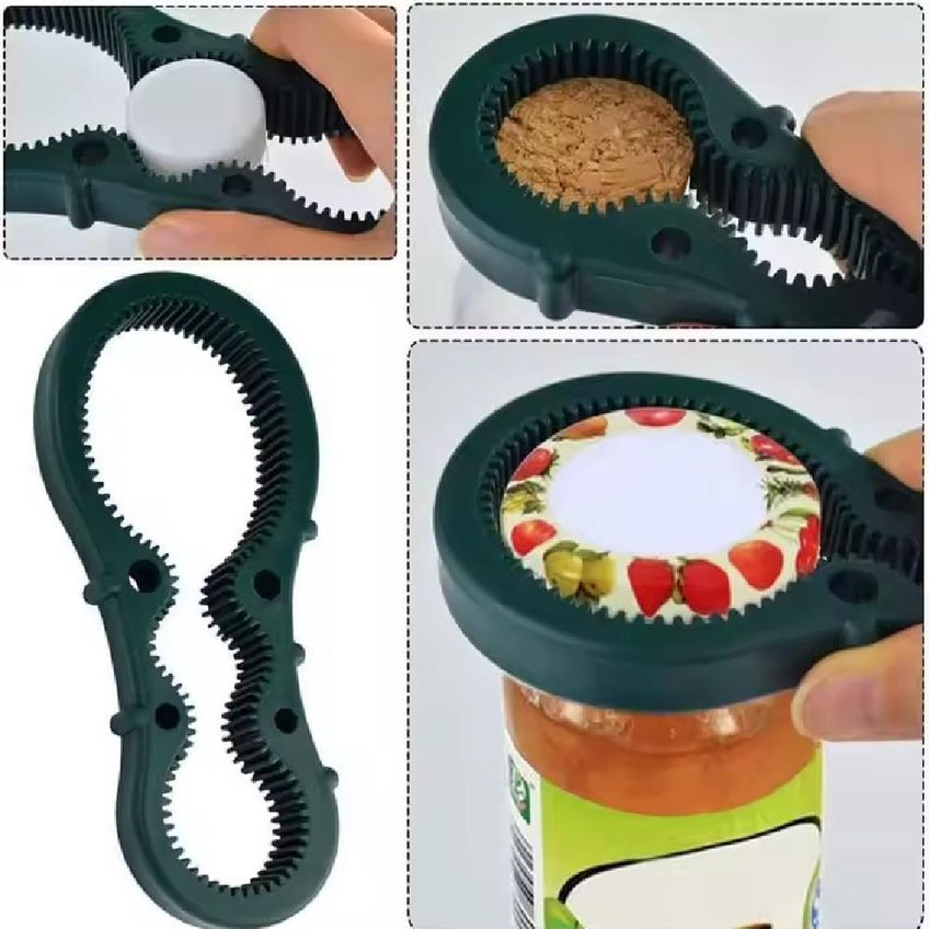 Abridor De Latas Eletrico Automatico One Touch 2 Em 1 Com Abridor De Potes E Garrafas Completo Pratico Facil De Usar - imagem 3