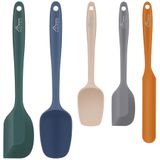 Conjunto De Espátulas Hotec Resistente Ao Calor De 600 ℉ De Silicone De Qualidade Alimentar