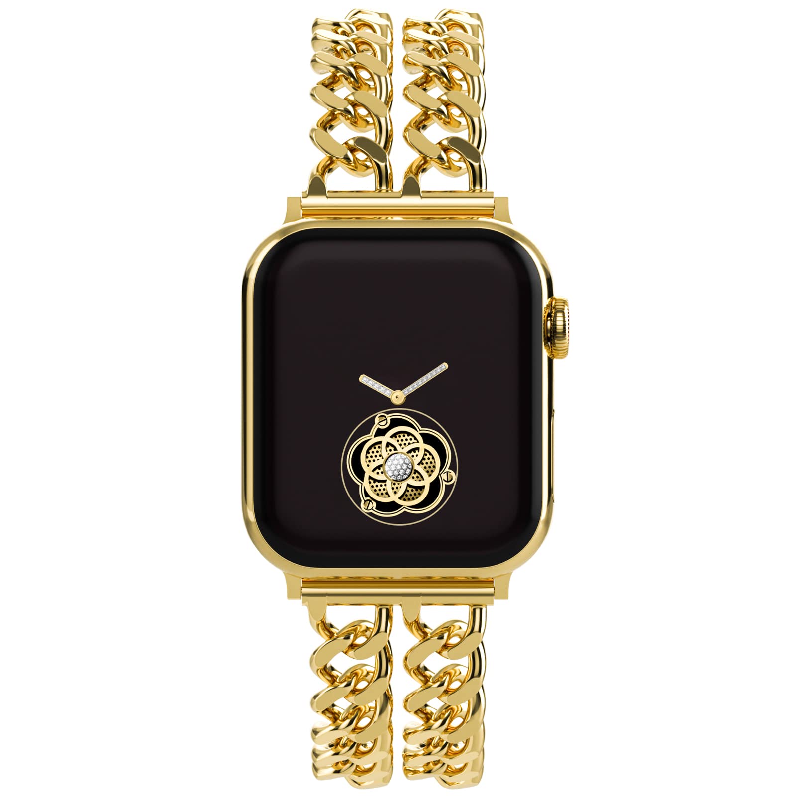 Pulseiras De Relógio Musk-mskr Gold Metal Cowboy Steel Chain 41 Mm