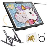Light Pad Ginghowen Recarregável A4 Com Suporte E Clipe De 7 Níveis