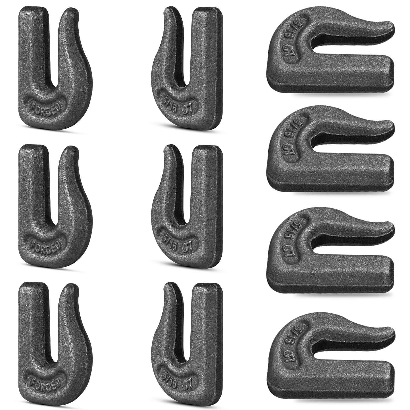 Gancho De Corrente Weld On Grab, Pacote Com 10 Unidades G70 Clevis Para Caminhão De Reboque