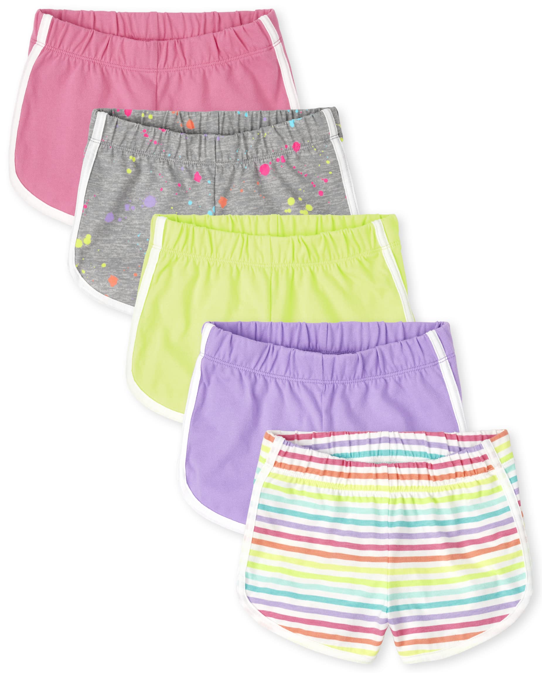 Shorts Dolphin The Children's Place Para Meninas, Pacote Com 5 — S