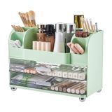 Organizador De Maquiagem Uforu Com 2 Gavetas Grandes Verdes