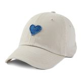 Cap Life Is Good Tattered Chill Heart-bone 100% Algodão
