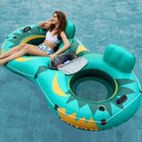 River Tube Float Jasonwell Para 2 Pessoas Com Refrigerador Removível Verde