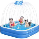 Piscina Inflável Pawtners Piscina De Pulverização Inflável Para Crianças E Animais De Estimação