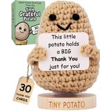 Presente De Agradecimento The Grateful Potato Positive Crochet Doll