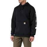 Moletom Masculino Carhartt, Folgado, Com Logotipo De Peso Médio, Preto, Gg