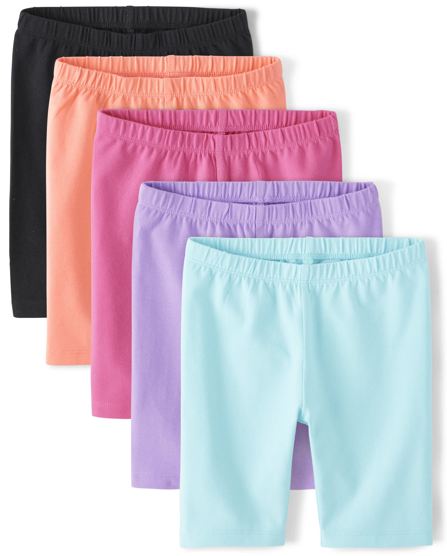 Shorts De Bicicleta The Children's Place Para Meninas, Pacote Com 4 Unidades, Tamanho P