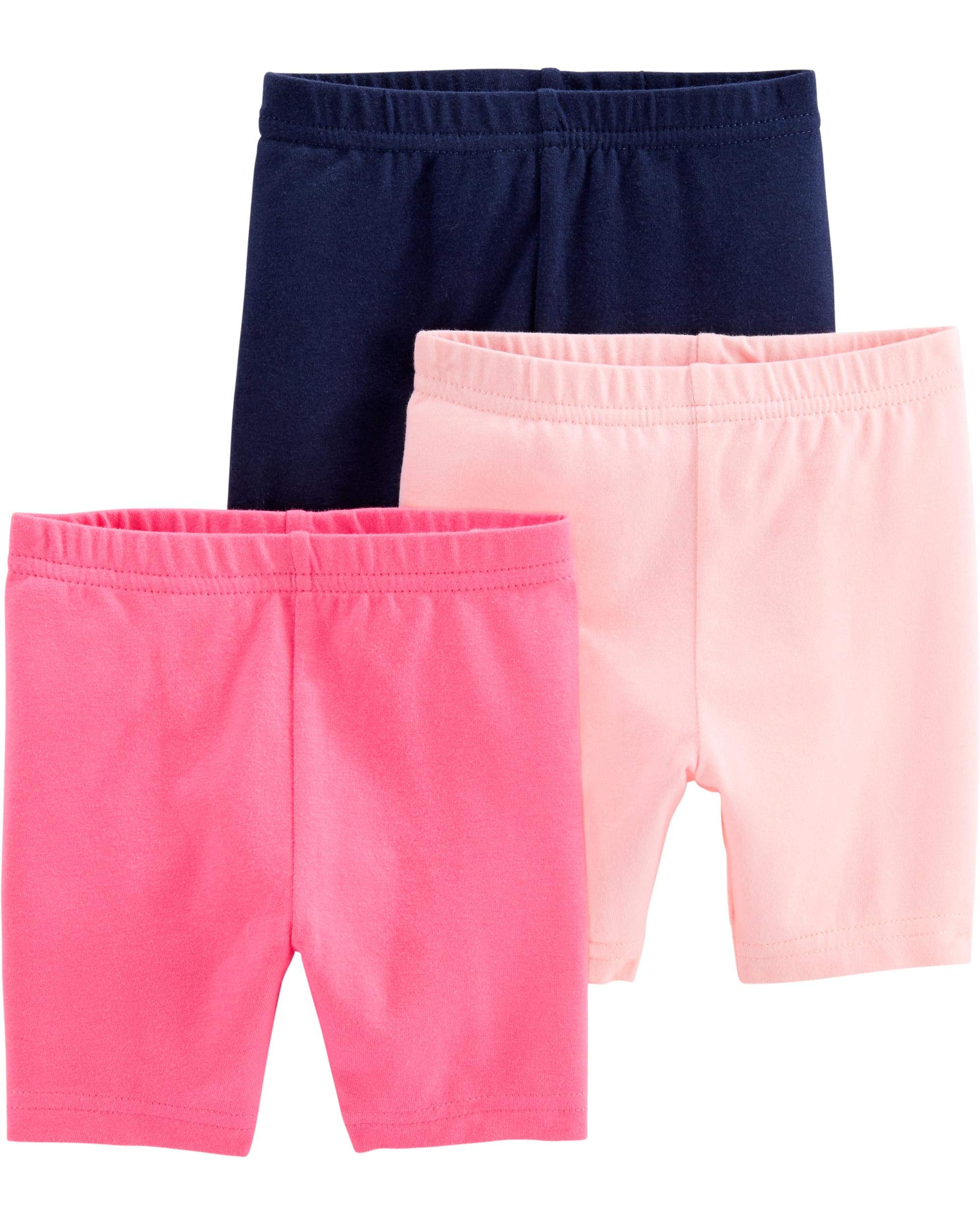 Shorts De Bicicleta Para Meninas Simple Joys By Carter's, Pacote Com 3 Unidades