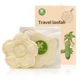 Esponja De Bucha Egípcia Loofah Travel Flower Yotdhuo (pacote Com 2)