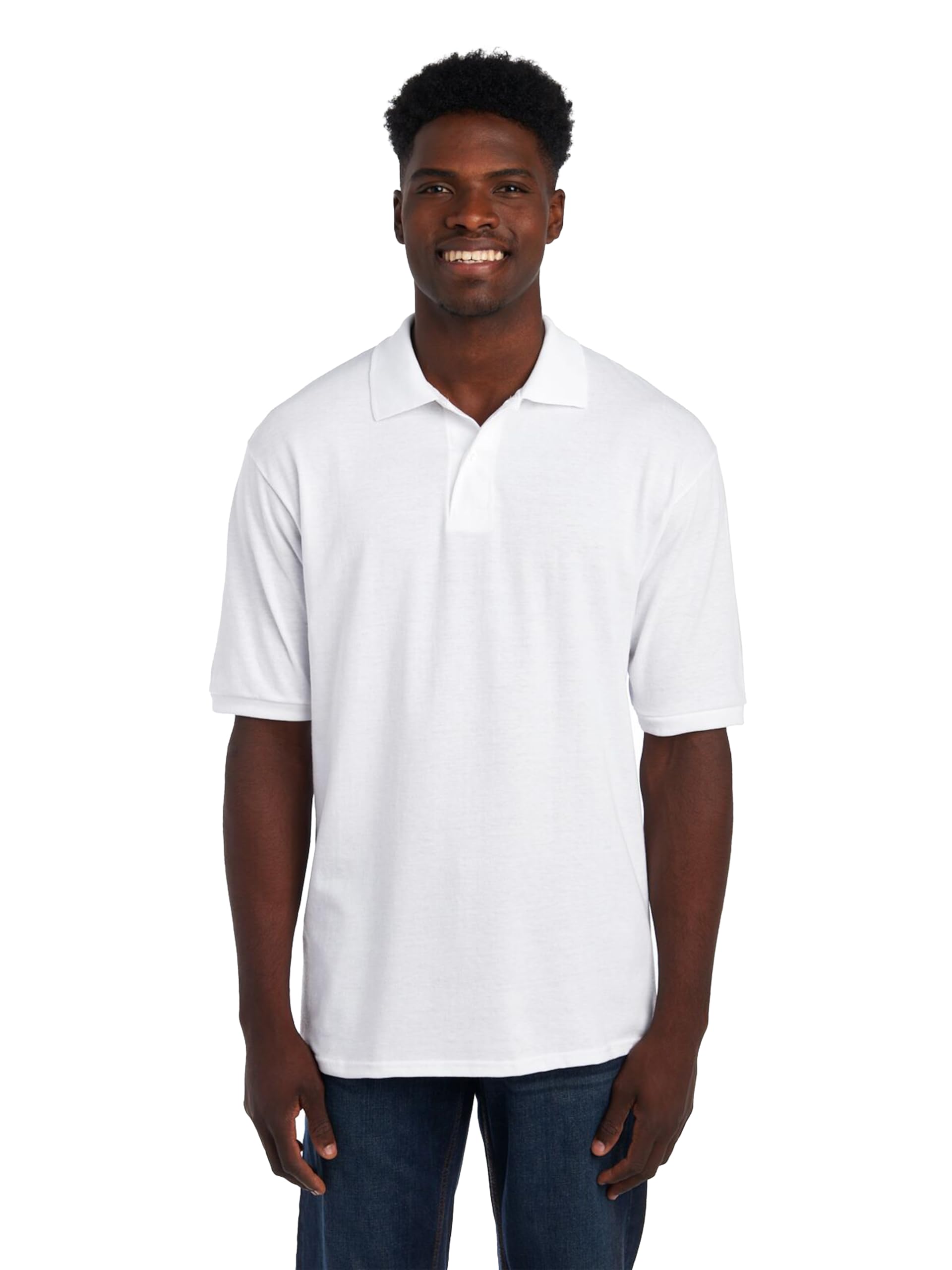 Camisa Polo Jerzees Spotshield Resistente A Manchas Para Homens