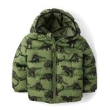 Blusão Acolchoado The Children&#39;s Place Baby Boys Olive T-rex 4y