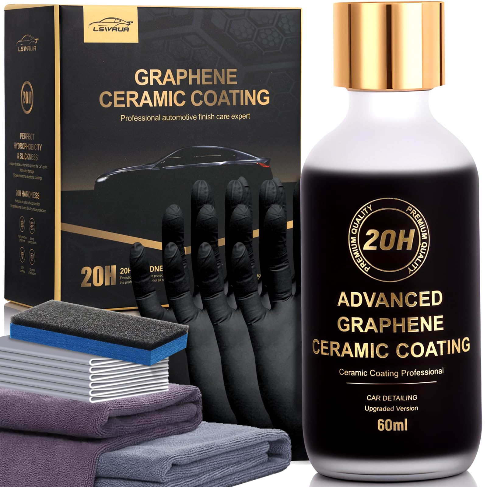 Kit De Revestimento Cerâmico Para Carro 20h Advanced Graphene 60ml