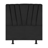 Cabeceira Estofada De Cama Casal Box 140 Cm Ariel Corino Preto