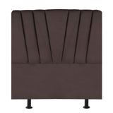 Cabeceira Estofada De Cama Casal Box 140 Cm Ariel Corino Marrom