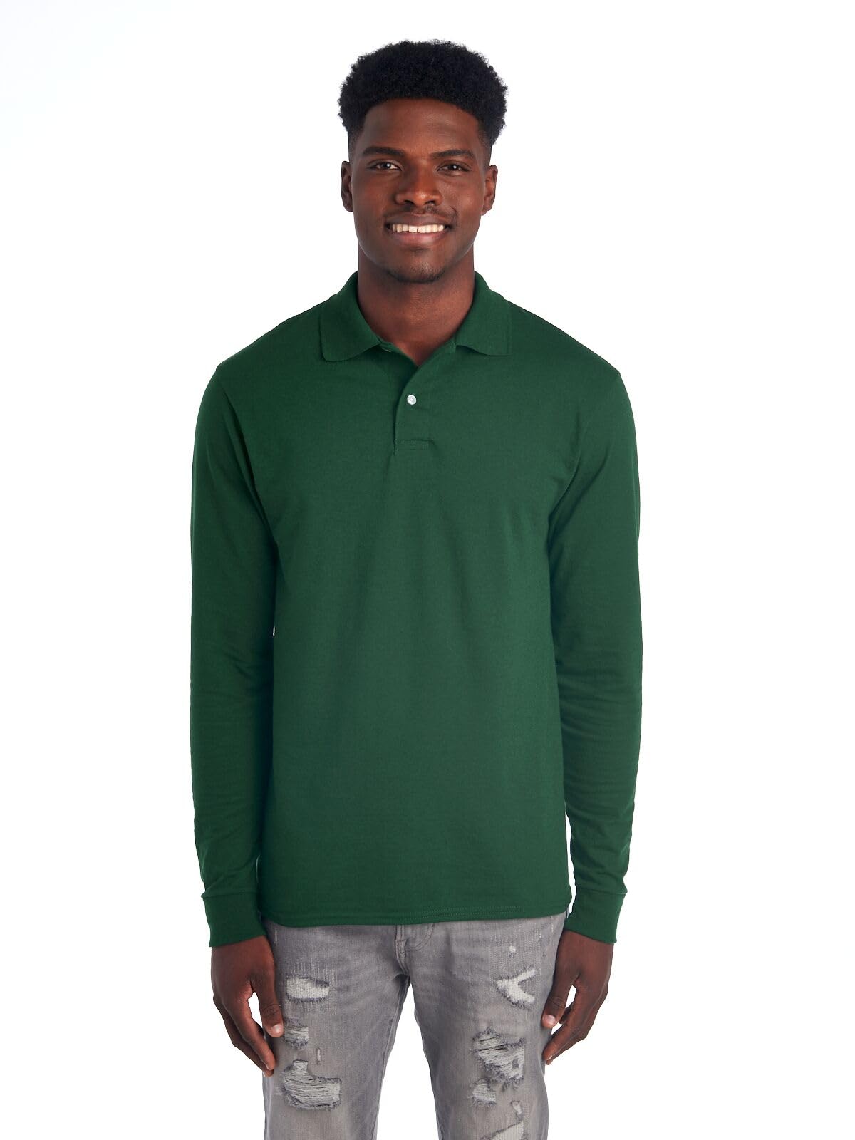 Camisa Polo Jerzees Spotshield Resistente A Manchas Para Homens