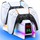 Carregador Controlador Ps5 Da Estação De Carregamento Zrzlmvp Com Rgb