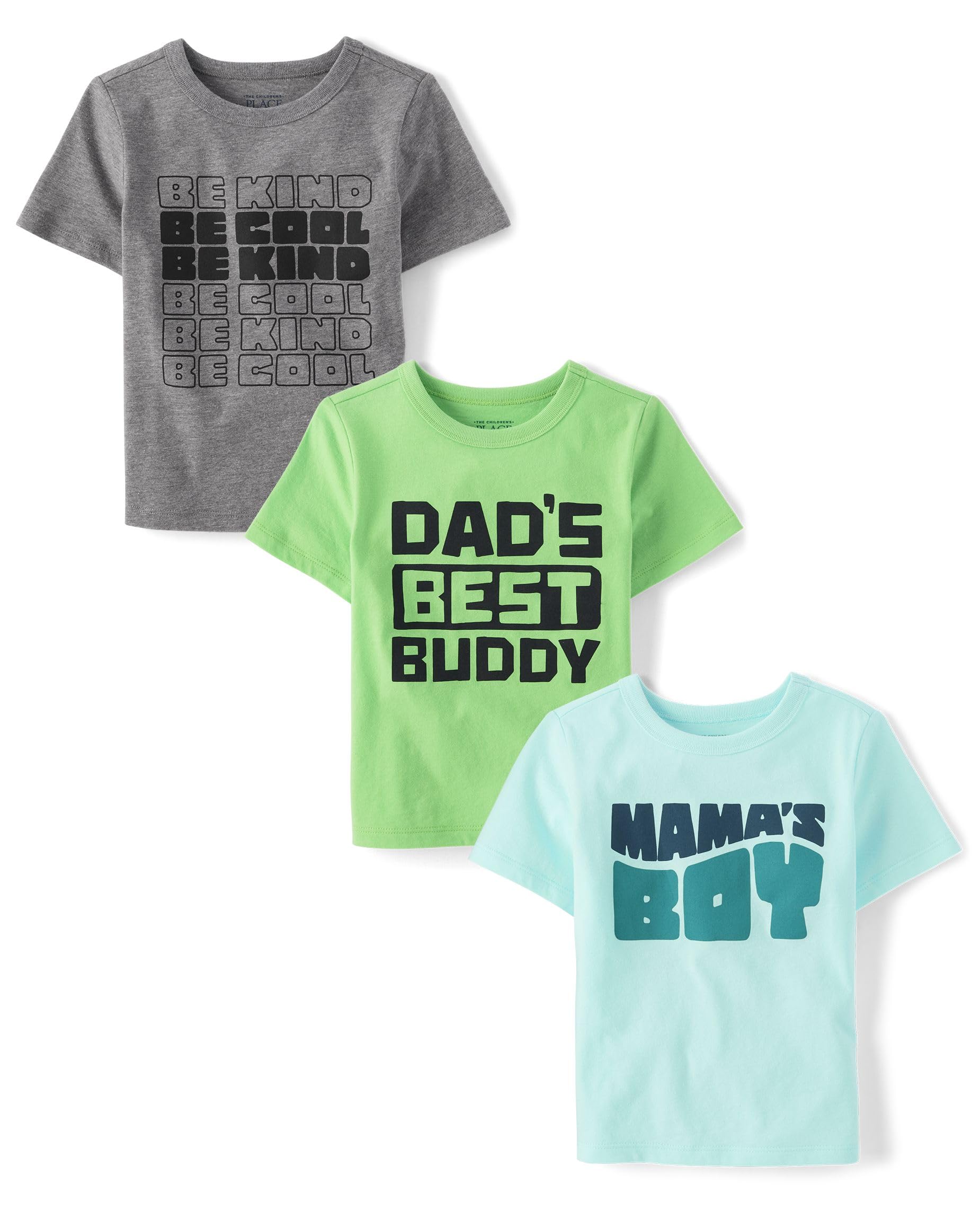 Camiseta The Children's Place Baby Boy De 2 Anos, Pacote Com 3