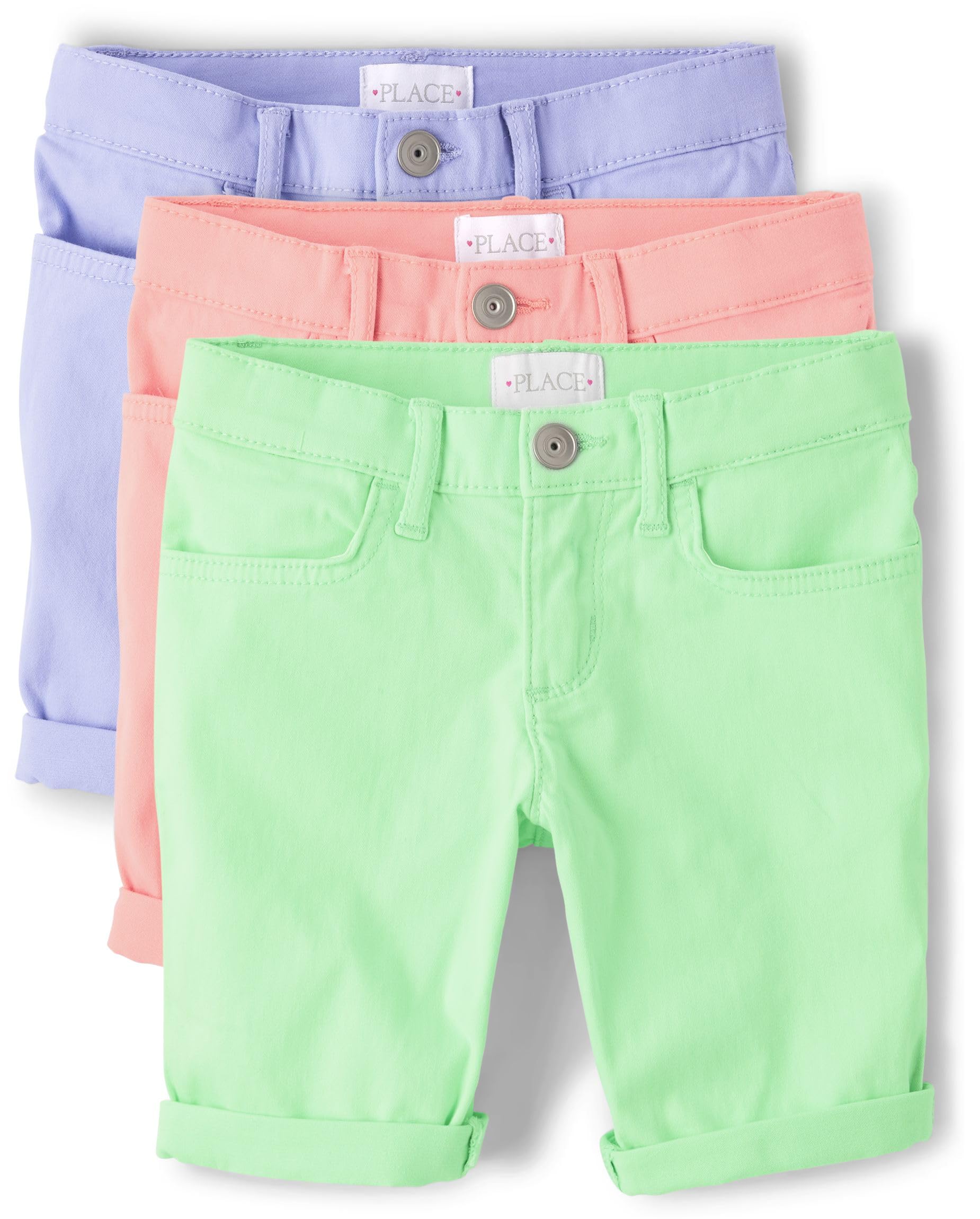 Shorts Skimmer The Children's Place Peri Tint Para Meninas De 8 Anos