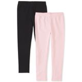 Calças Leggings The Children&#39;s Place Black/shell, Pacote Com 2 Calças Para Meninas
