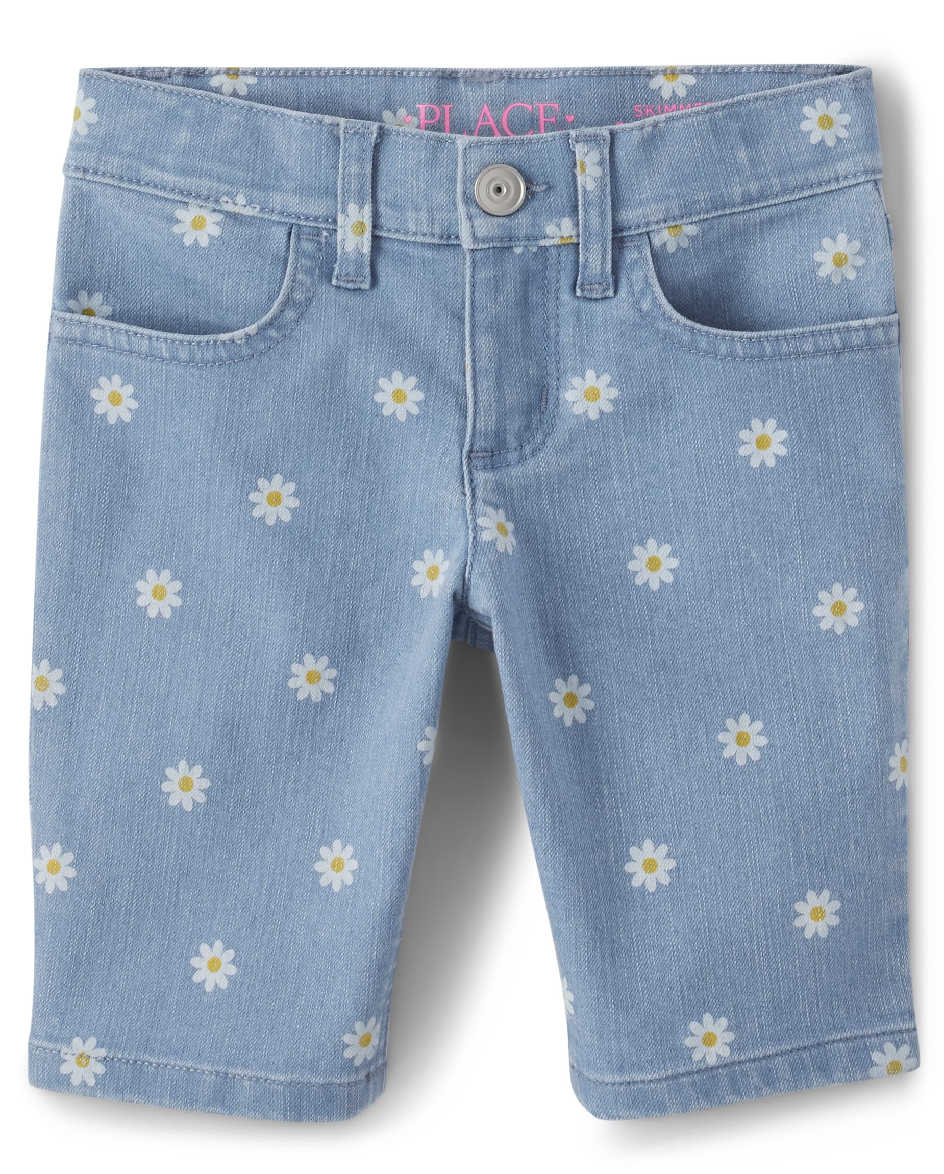 Shorts Skimmer The Children's Place Daisy Print Para Meninas De 10 Anos