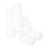 Meia-calça The Children&#39;s Place Simply White Para Meninas De 6 A 7 Anos