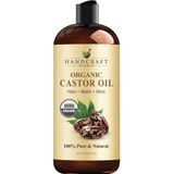 Misturas Artesanais De Óleo De Rícino Orgânico De 480 Ml Para O Crescimento Do Cabelo