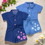 Macacão Jeans Infantil Com Faixa - Conforto E Estilo