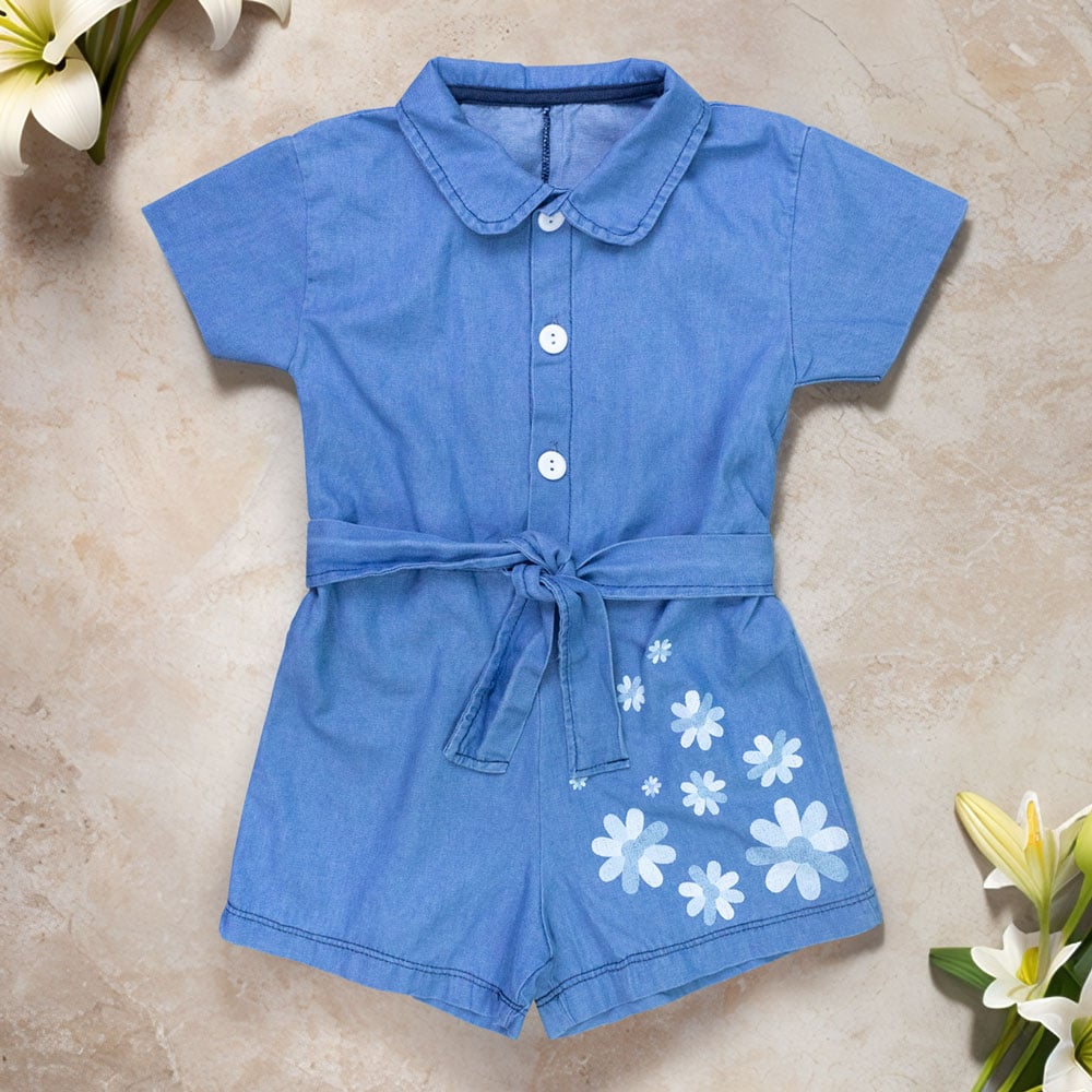 Macacão Jeans Para Bebê - Conforto E Estilo Para Meninas