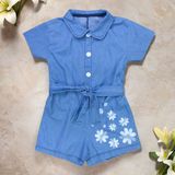 Macacão Jeans Para Bebê - Conforto E Estilo Para Meninas