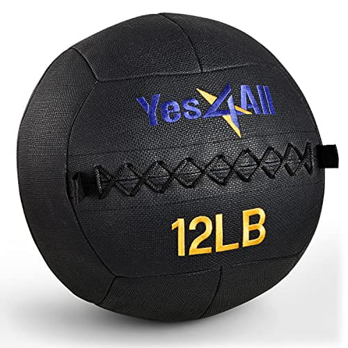 Yes4all 12 Lb Wall Ball - Bola De Medicina Macia/bola De Medicina De Parede Para Exercícios Dinâmicos De Corpo Inteiro