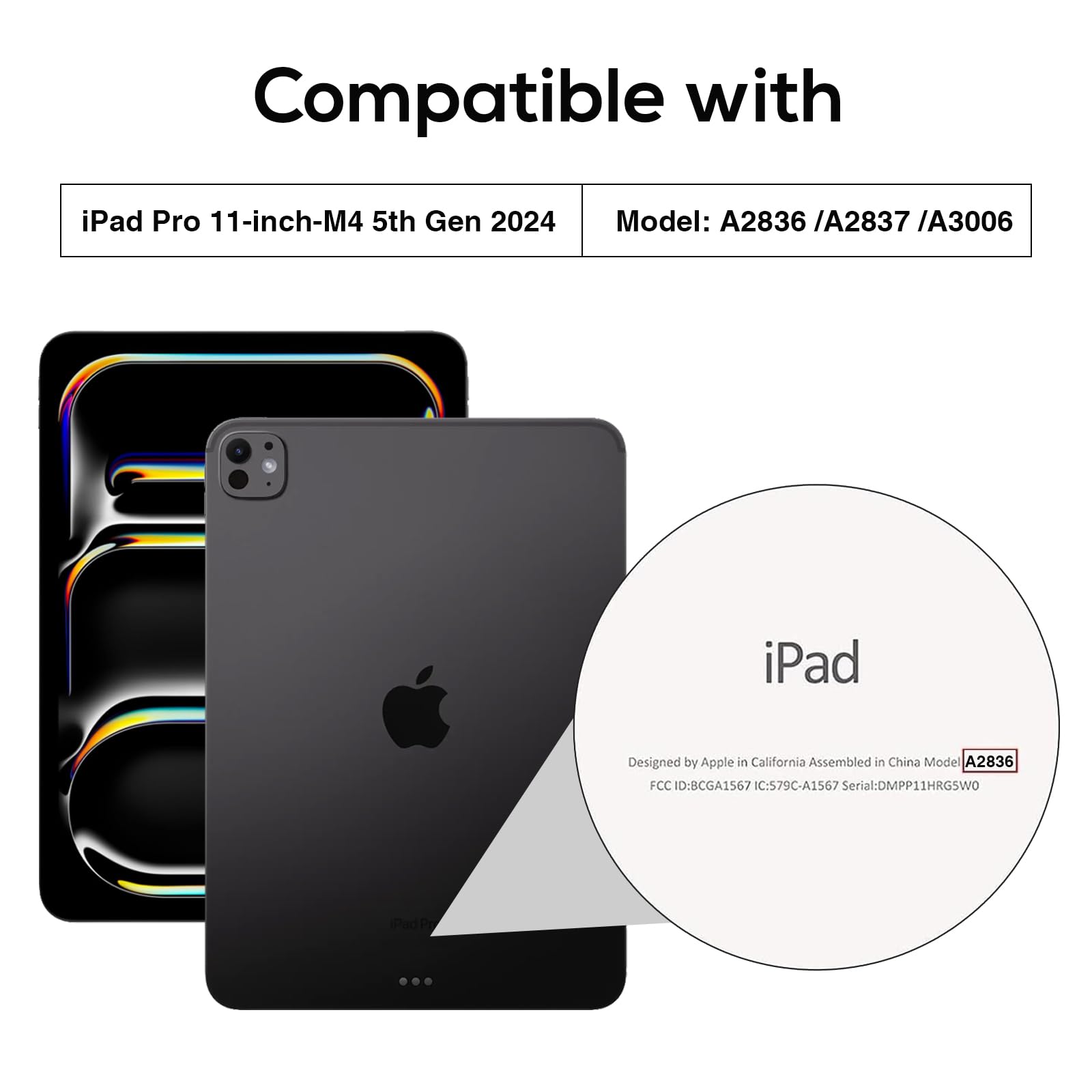 Capa Procase Smart Para Ipad Pro 11 2024 De 5ª Geração - Preta