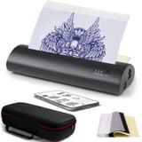Impressora De Transferência De Tatuagem Qikizaxe Wireless Com 10 Papéis De Transferência