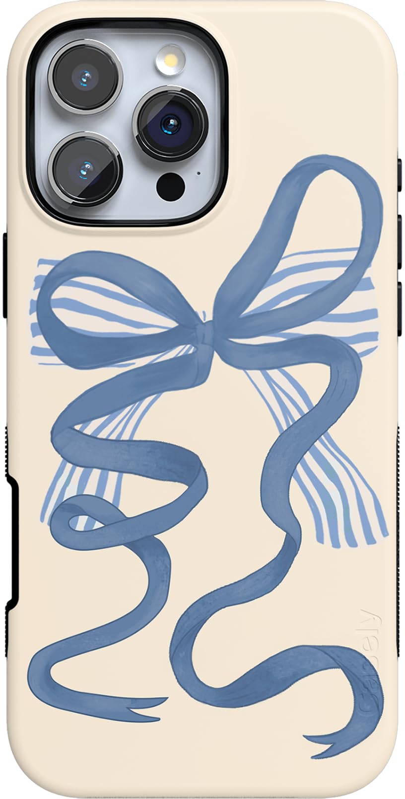 Capa De Telefone Casely Heartstrings Blue Bow Coquette Iphone 16 Pro Max