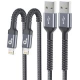Cabo Lightning Prakie, Pacote Com 2 M, Apple Mfi, Nylon Trançado