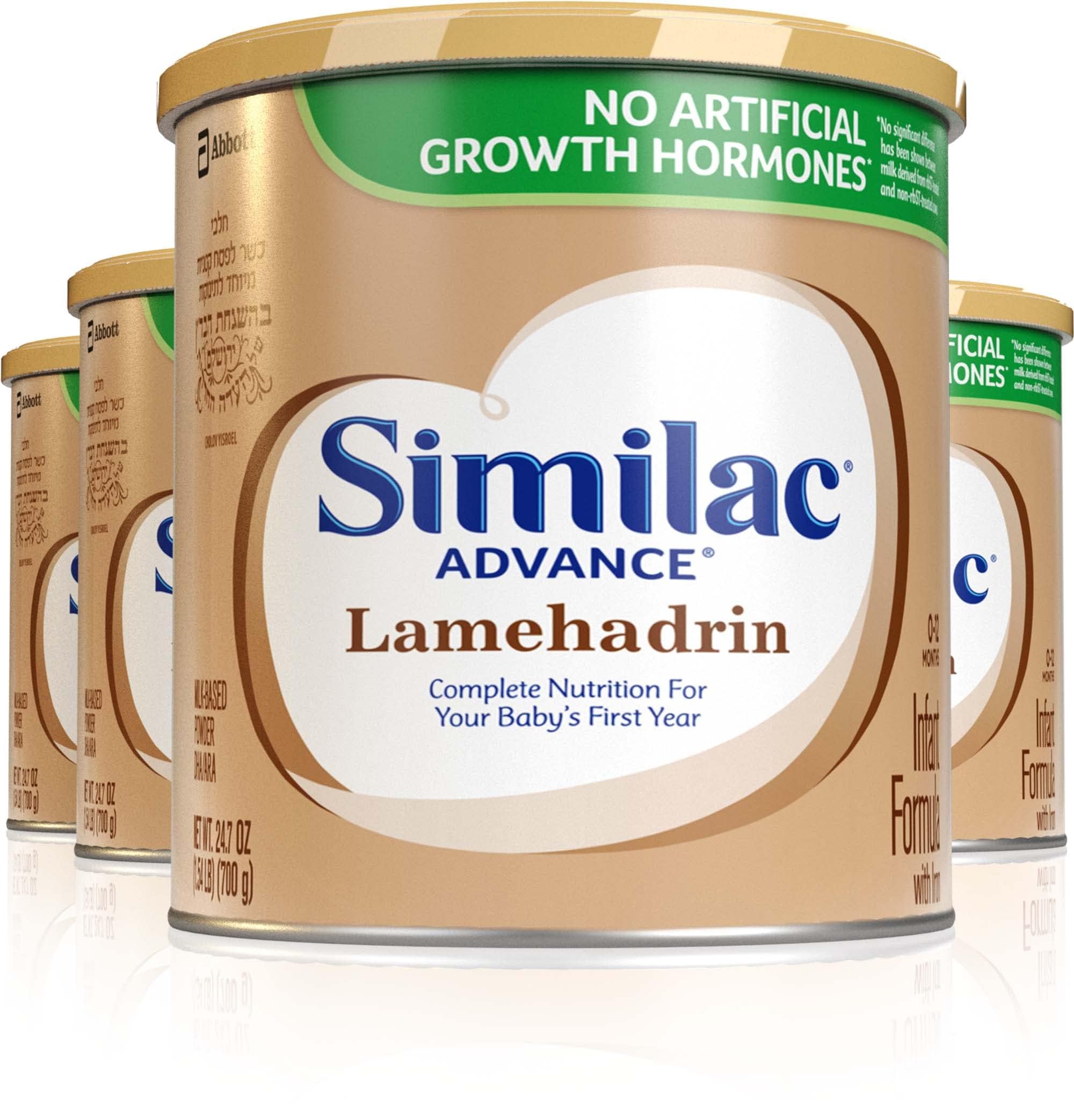 Fórmula Infantil Similac Advance Lamehadrin Badatz 700 Ml (pacote Com 4)