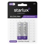 Pilha Starlux Energy Alcalina Aa 2 Unidades