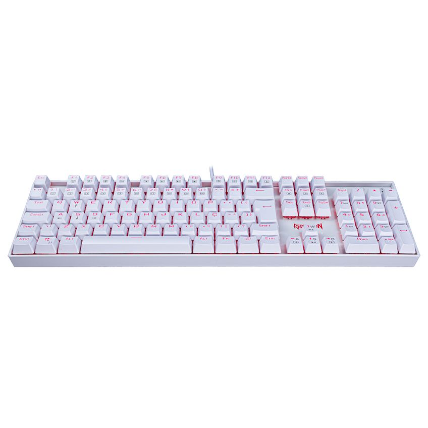 Teclado Gamer Redragon Mitra Single Color Mecânico Branco Switch Blue - K551w (pt) Blue - 5650 - imagem 2