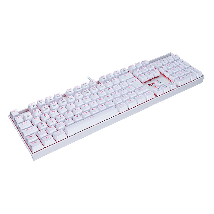 Teclado Gamer Redragon Mitra Single Color Mecânico Branco Switch Blue - K551w (pt) Blue - 5650 - imagem 3