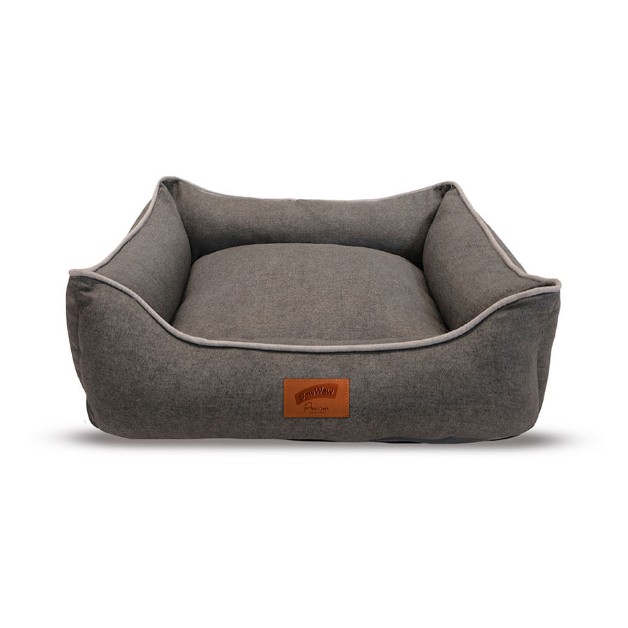 Cama Baw Waw Tons De Cinza Para Cães E Gatos - M