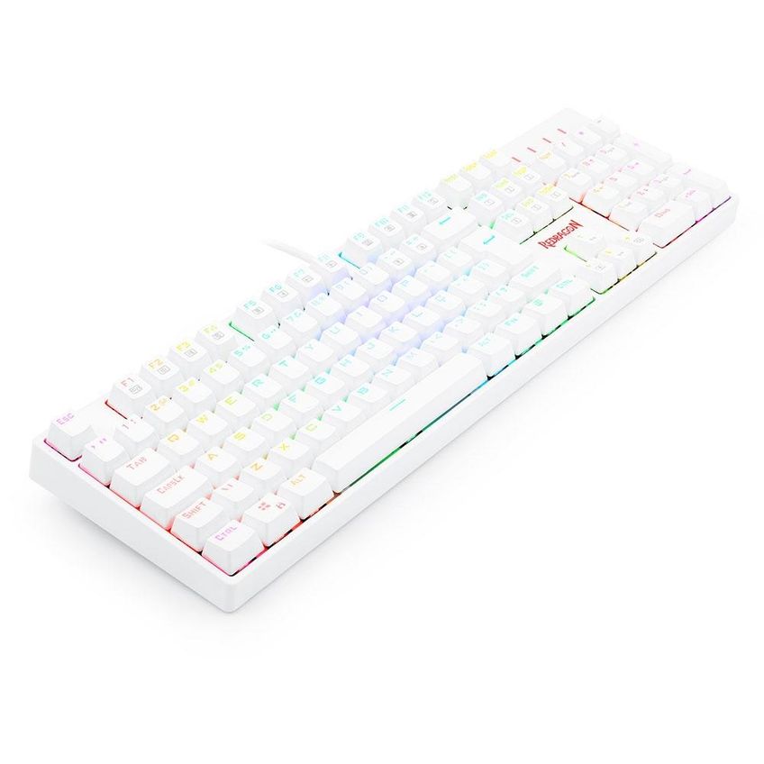 Teclado Gamer Redragon Surara Pro Branco Rgb Mecânico Switch Red - K582w-rgb-pro (pt) Red - 5019 - imagem 2