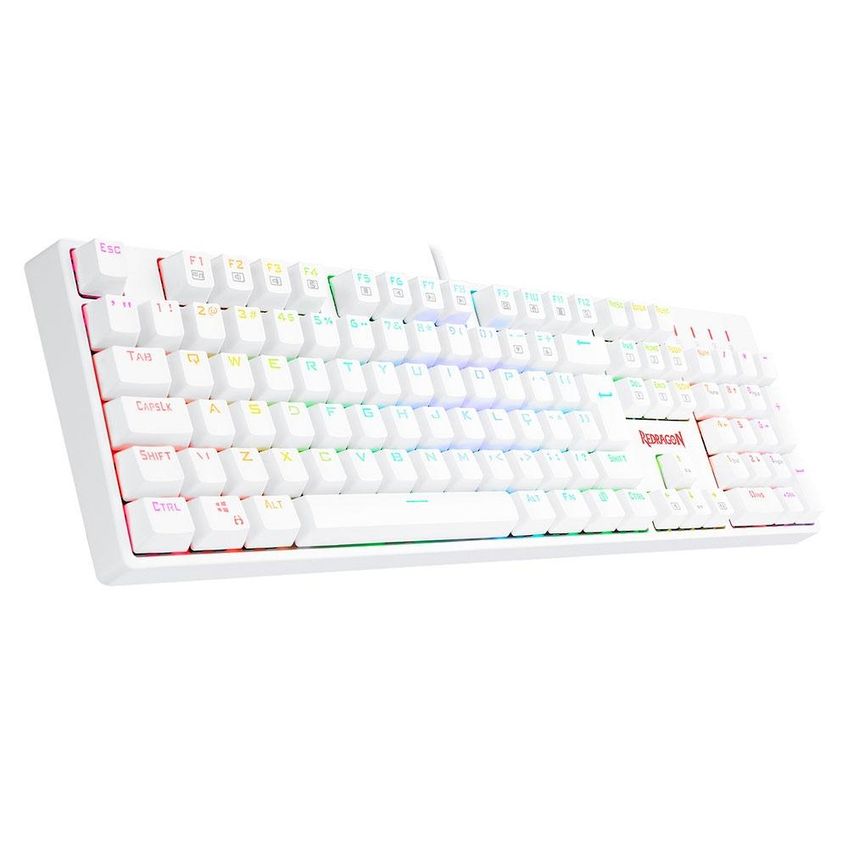 Teclado Gamer Redragon Surara Pro Branco Rgb Mecânico Switch Red - K582w-rgb-pro (pt) Red - 5019 - imagem 3