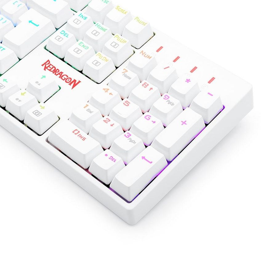 Teclado Gamer Redragon Surara Pro Branco Rgb Mecânico Switch Red - K582w-rgb-pro (pt) Red - 5019 - imagem 5