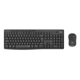 Kit De Teclado E Mouse Logitech Mk295 Silent Preto Usb Sem Fio - 3286