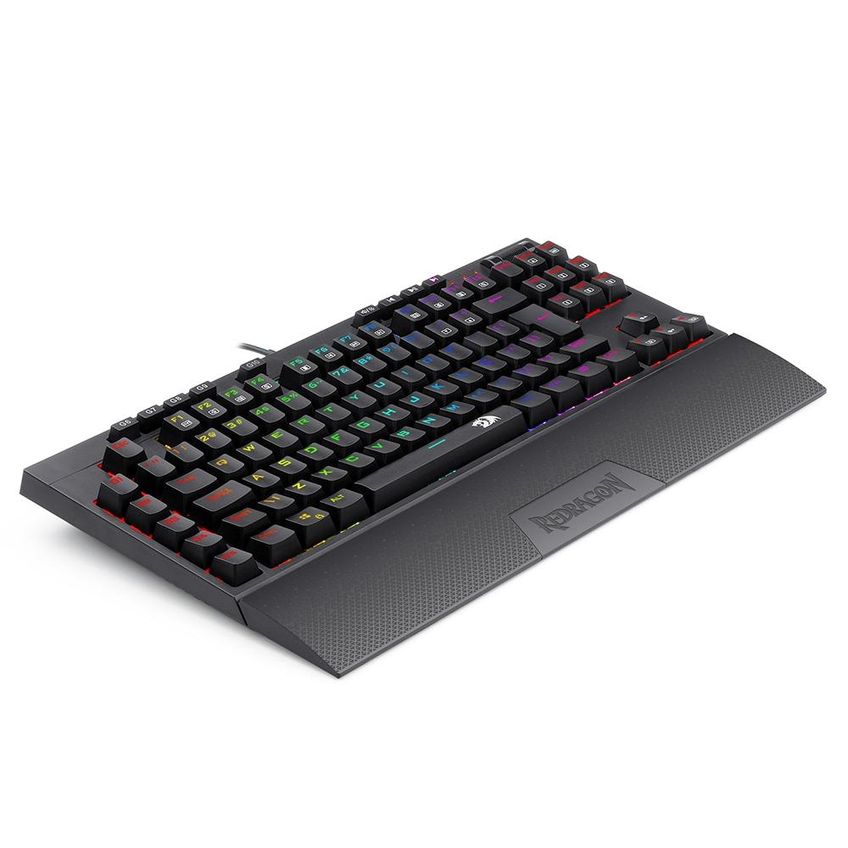 Teclado Gamer Redragon Vishnu Preto Rgb Mecânico Switch Red - K596rgb (pt) Red - 5219 - imagem 4