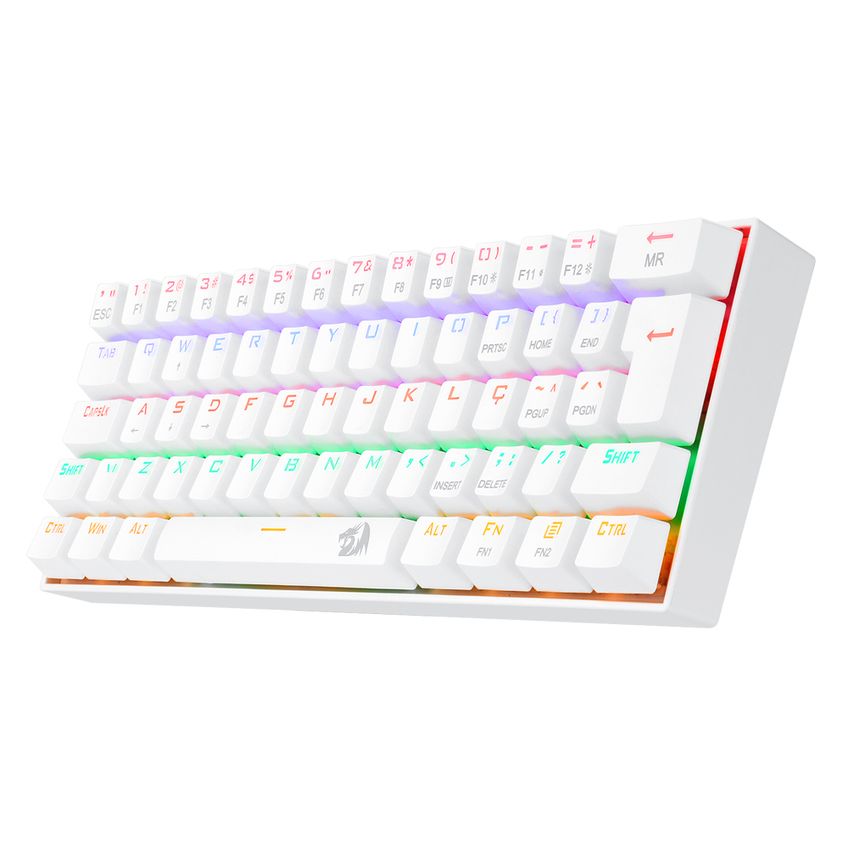 Teclado Gamer Redragon Lakshmi Branco Rainbow Switch Blue - K606w-r (pt) Blue- 5649 - imagem 4