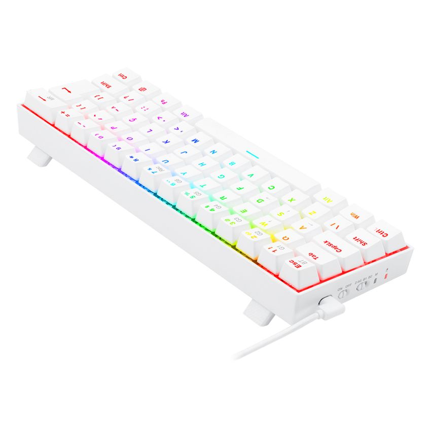 Teclado Gamer Redragon Draconic Pro Branco Rgb Mecânico Switch Brown - K530w-rgb-pro (pt) Brown - 6550 - imagem 4