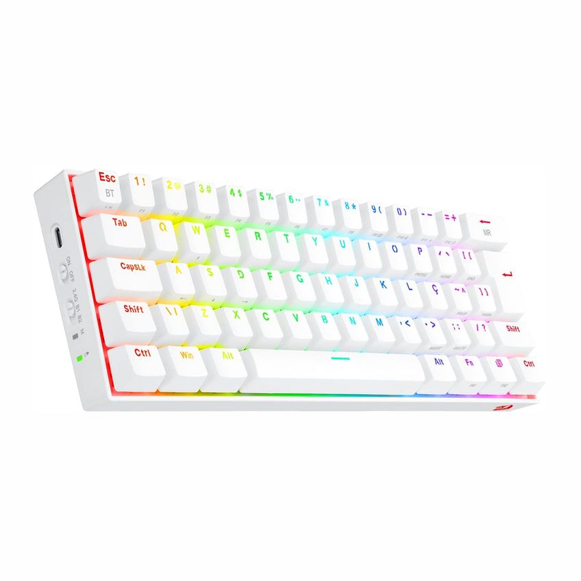 Teclado Gamer Redragon Draconic Pro Branco Rgb Switch Blue - K530w-rgb-pro (pt) Blue - 6763 - imagem 3