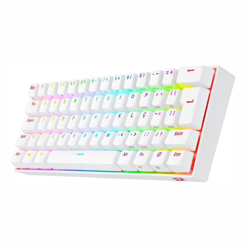 Teclado Gamer Redragon Draconic Pro Branco Rgb Switch Blue - K530w-rgb-pro (pt) Blue - 6763 - imagem 4
